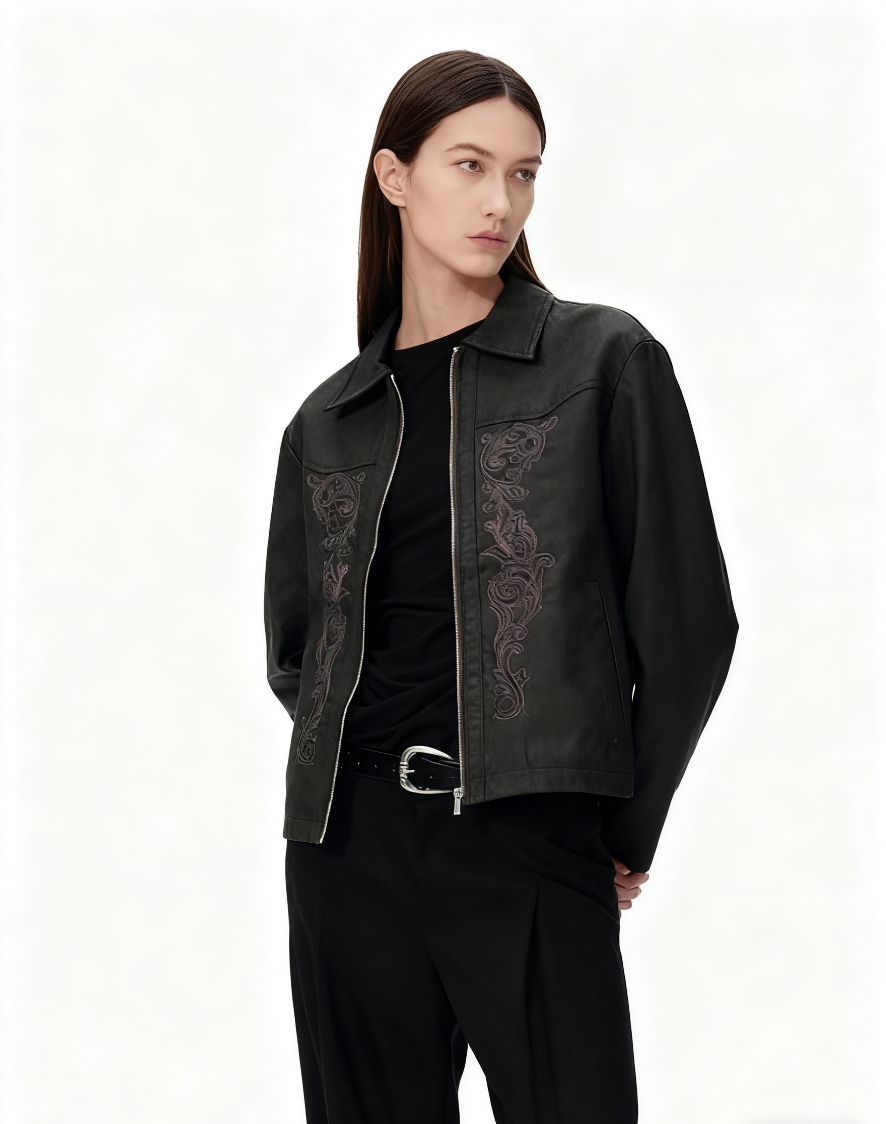 Office Tech Wear - Bomberjacks Damesjas Techwear Herfst Artistieke Print