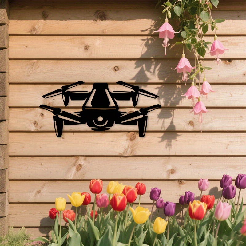 2D platte drone silhouet metal - Office Tech And Gadgets recensie en prijs