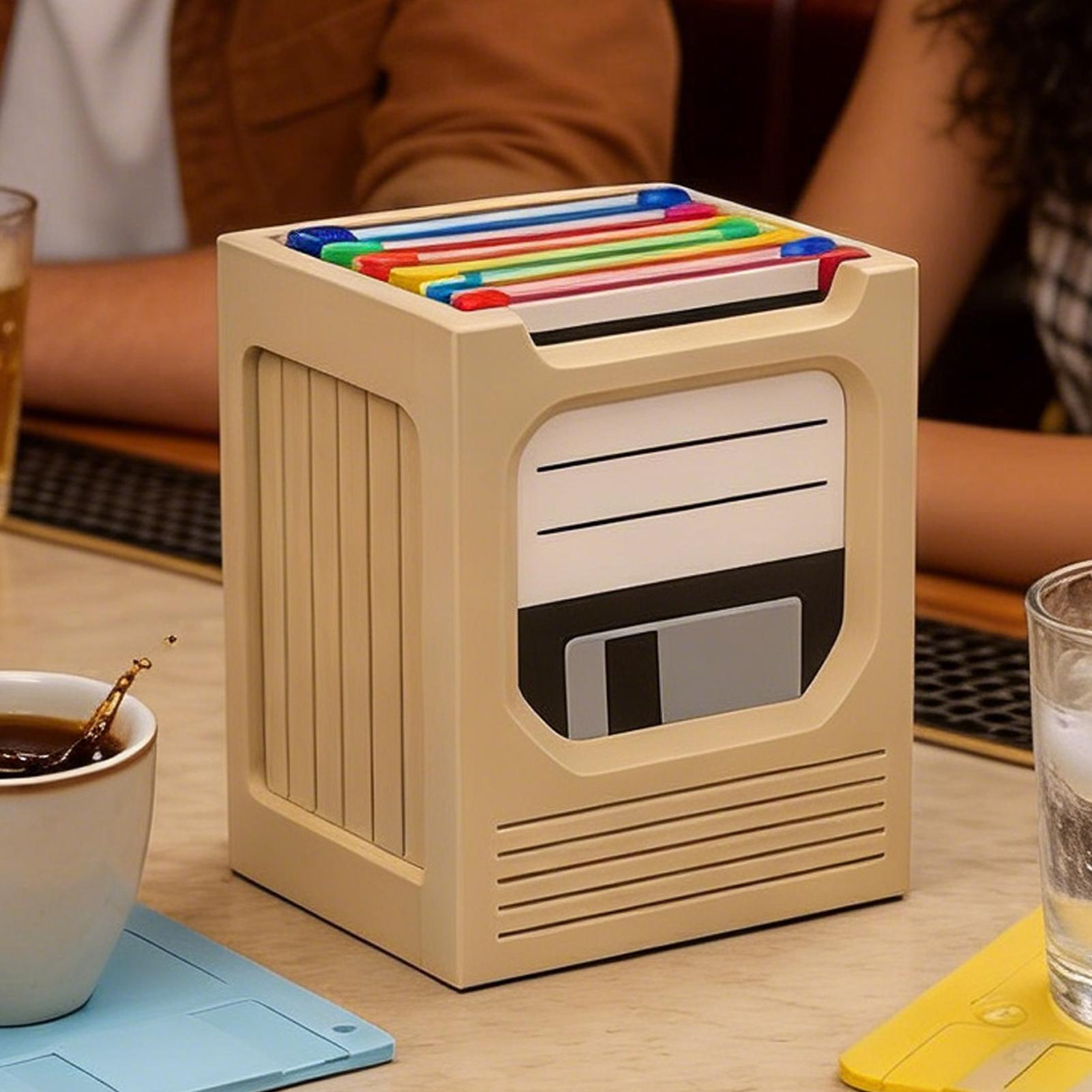 Retro Tech Coaster Holder Set  - Office Tech recensie en prijs